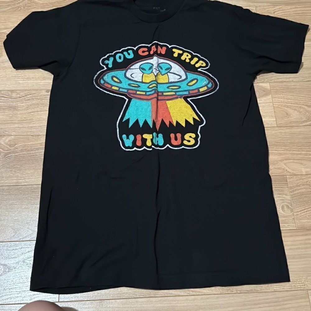 In‎ your face apparel “you can trip with us” t-shirt